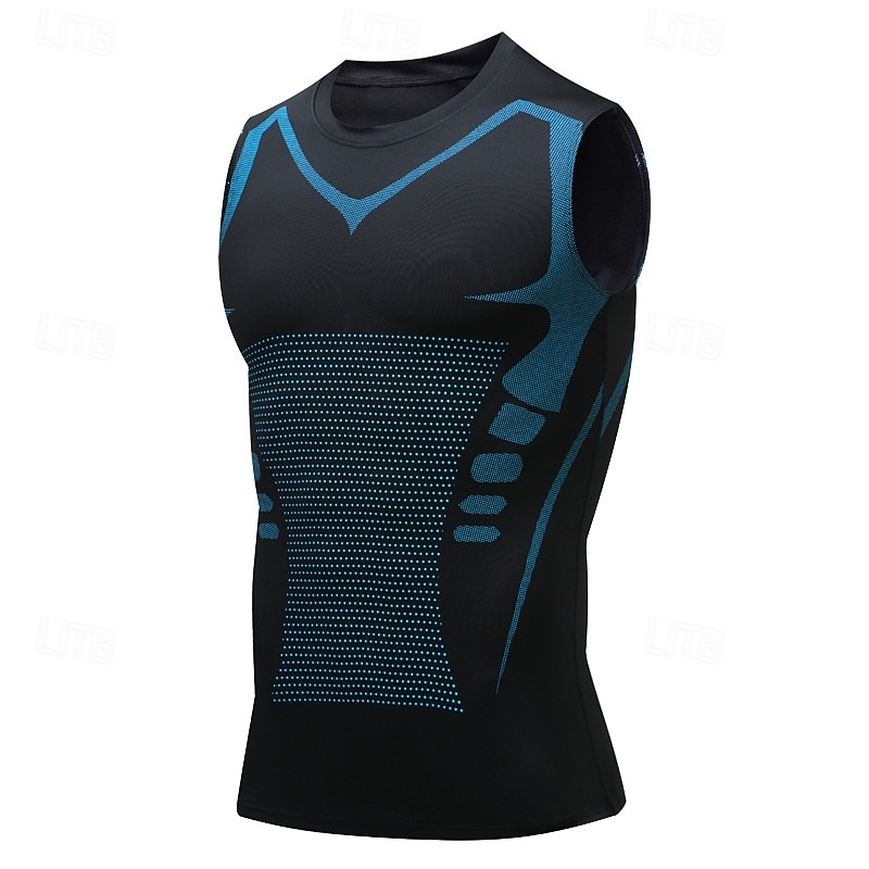 Voor heren Effen Training tanktop Hardlooptanktop Fitness tanktop Zomer Mouwloos Sneldrogend Compressie Vochtregelerend Sportschooltraining Actieve training Oefening Zwart Wit White + Gray 2026 - $6.49 –P1