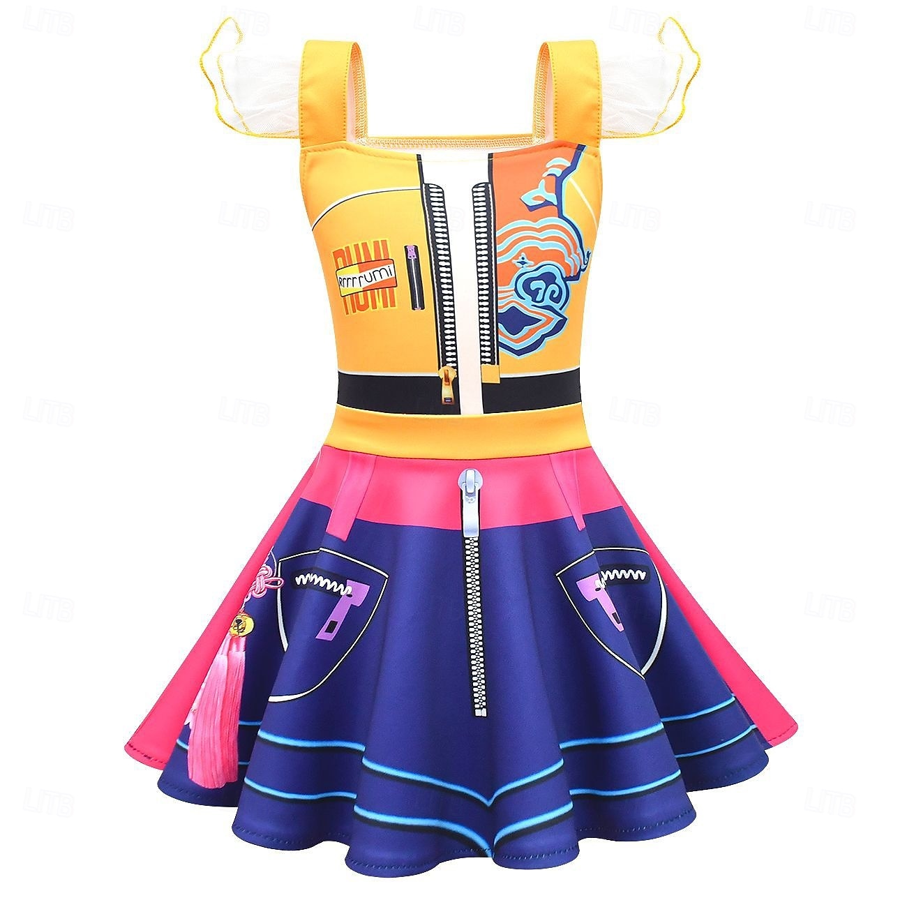 Inspirado em Kpop Inspirado em ídolos coreanos Estrela pop Vestidos Filme Ativo for Para Meninas Infantil Dia Das Bruxas Carnaval Diário de 2026 por $27.99 –P4