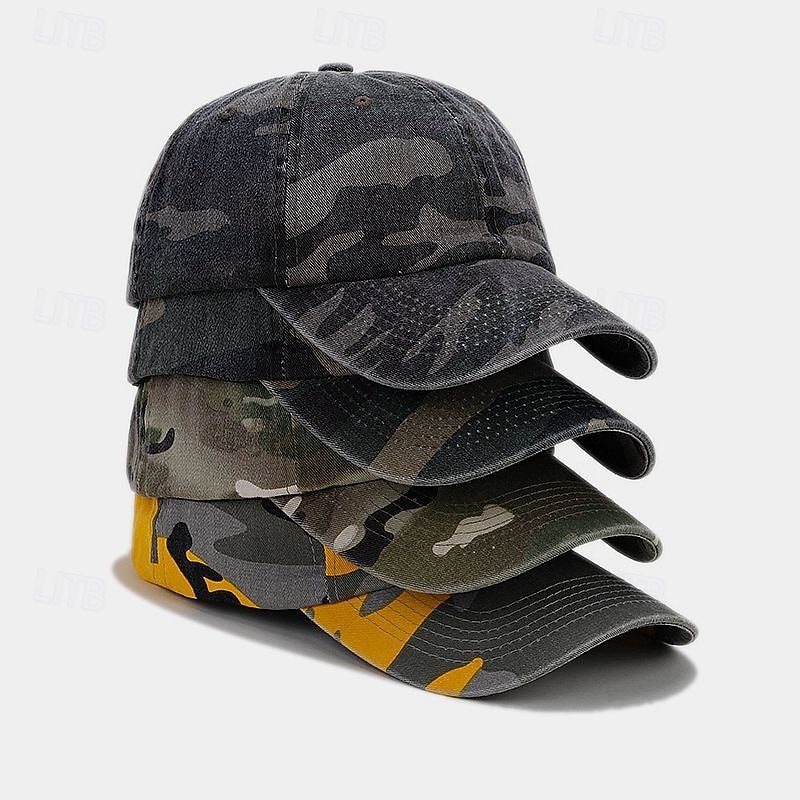 Herren Baseballkappe Weiß Gelb Baumwollmischung Drucken Sport & Outdoor Lässig Militär Lässig Täglich Outdoor Tarnung Sonne Sonnenschutz 2026 - $14.99 –P2
