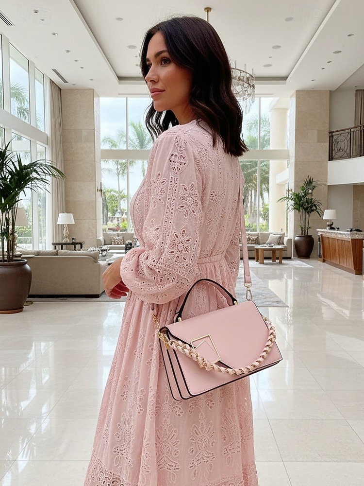 תיק צד אלגנטי לנשים עם דמוי עור, תיק כתף אופנתי עם ידית עליונה ורצועת שרשרת, ארנק אופנתי להמרה לנשים, מושלם ללבישה יומיומית, טיולים לחופשה וללבוש מסיבה 2026 - $19.99 –P2