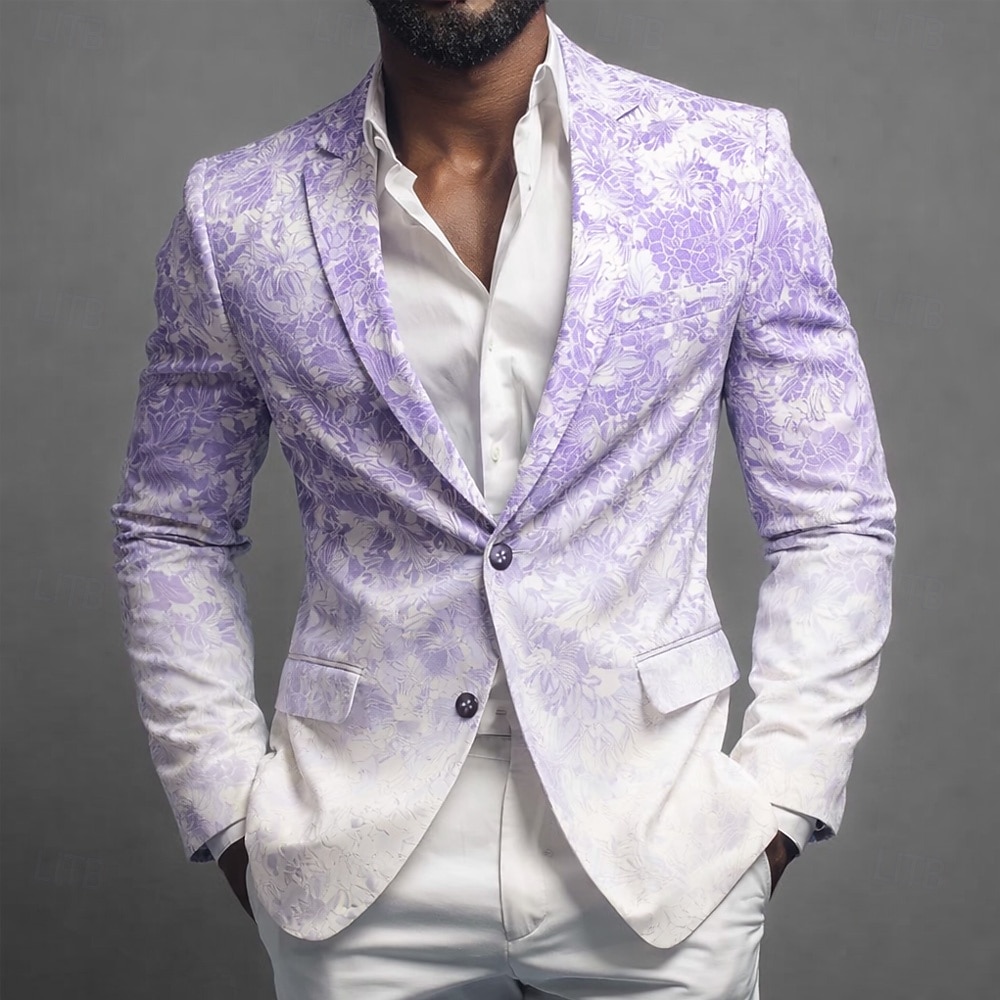 Per uomo Stampa Floreale Giacca blazer Cappotto Confortevole Traspirante Artistico Casual Quotidiano Formale Abbigliamento da sera Stampa 3D Bottoni Multi-tasche Autunno & Inverno Primavera Dentellato del 2026 a $85.99 –P2