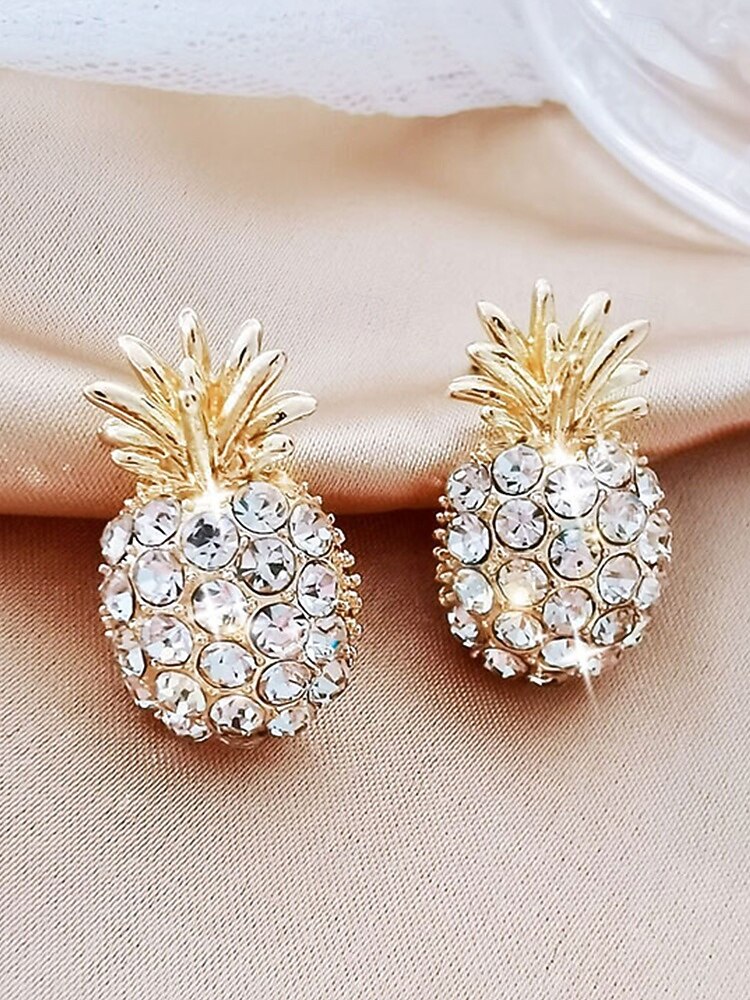 Γυναικεία σκουλαρίκια με κρεμαστό κόσμημα από ψεύτικο μαργαριτάρι ανανά, κομψά τροπικά κοσμήματα, ντελικάτα νυφικά σκουλαρίκια vintage για γάμους, πάρτι, βραδινές εκδηλώσεις και ειδικές περιστάσεις 2026 - $7.99 –P6