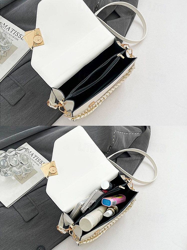 תיק צד אלגנטי לנשים עם דמוי עור, תיק כתף אופנתי עם ידית עליונה ורצועת שרשרת, ארנק אופנתי להמרה לנשים, מושלם ללבישה יומיומית, טיולים לחופשה וללבוש מסיבה 2026 - $19.99 –P9