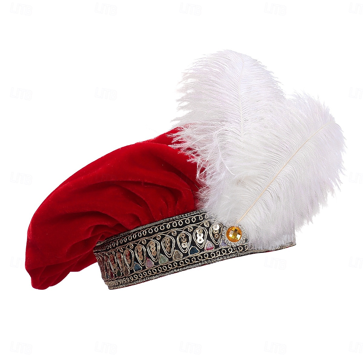 Retro Antiguo Medieval Renacimiento Sombreros Príncipe Caballero Noble Bordado Disfraz Hombre Fantasía Víspera de Todos los Santos Carnaval Feria del Renacimiento LARP Fiesta temática retro Adulto 2026 - $39.99 –P4