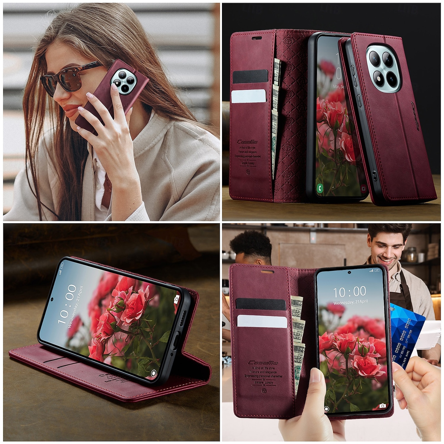 телефон Кейс для Назначение Xiaomi Redmi Note 15 Redmi Note 15 Pro Redmi Note 15 Pro+ Кошелек для карт Разъем для карты ТПУ 2026 - $15.99 –P12