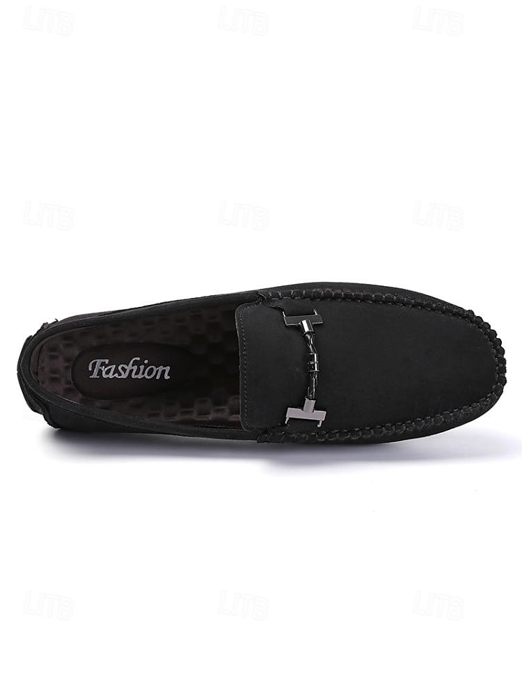Men's Faux Leather Brown Slip-On Loafers, Trendy and Comfortable, Great for Resort Evenings and Night Out 2026 - $42.99 –P15