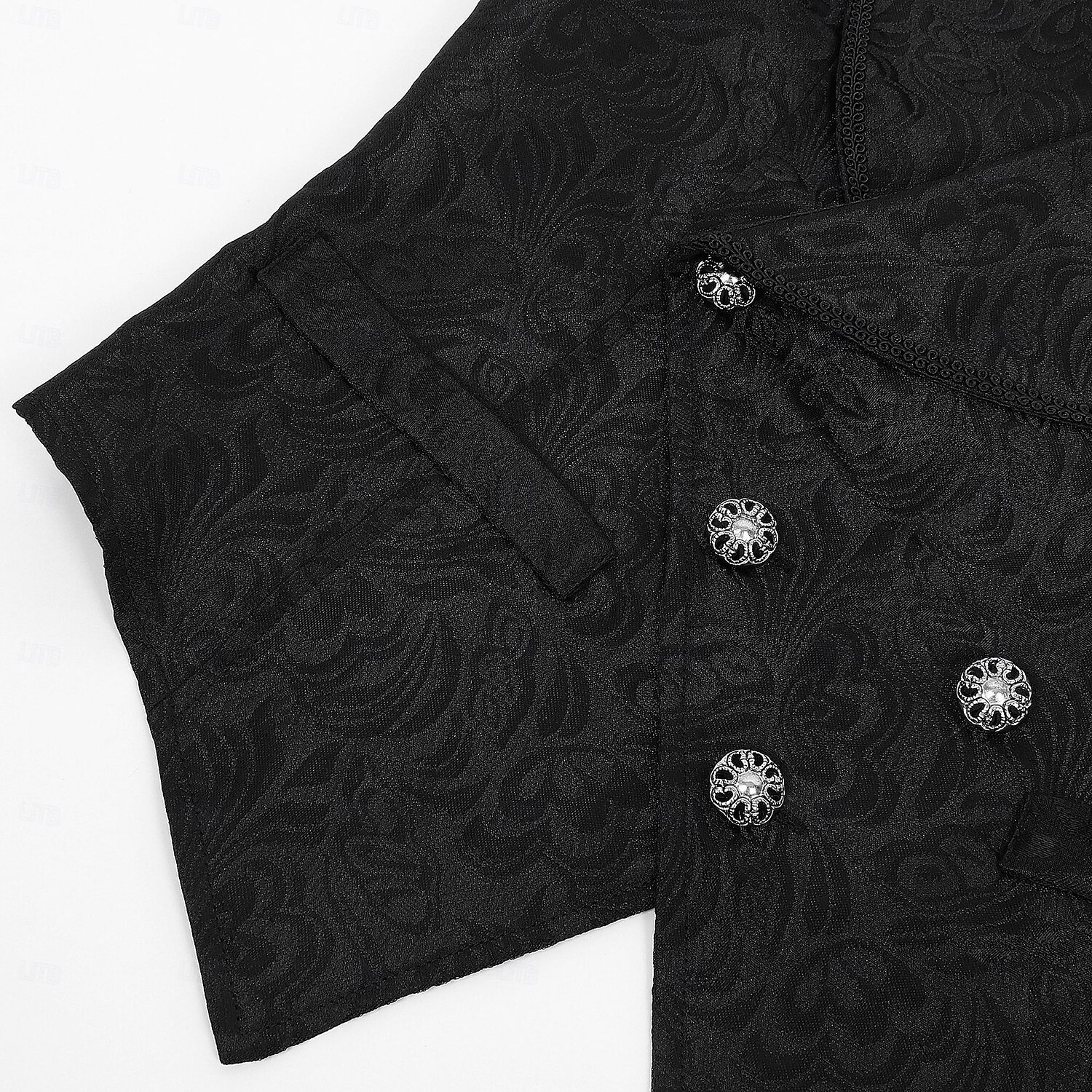 Gótico Victoriano Medieval Chaleco Sin Mangas Vampiros Caballero Noble Jacquard Ajustado / Acampanado Disfraz Hombre Real Víspera de Todos los Santos Carnaval Feria del Renacimiento LARP Adulto 2026 - $52.99 –P5