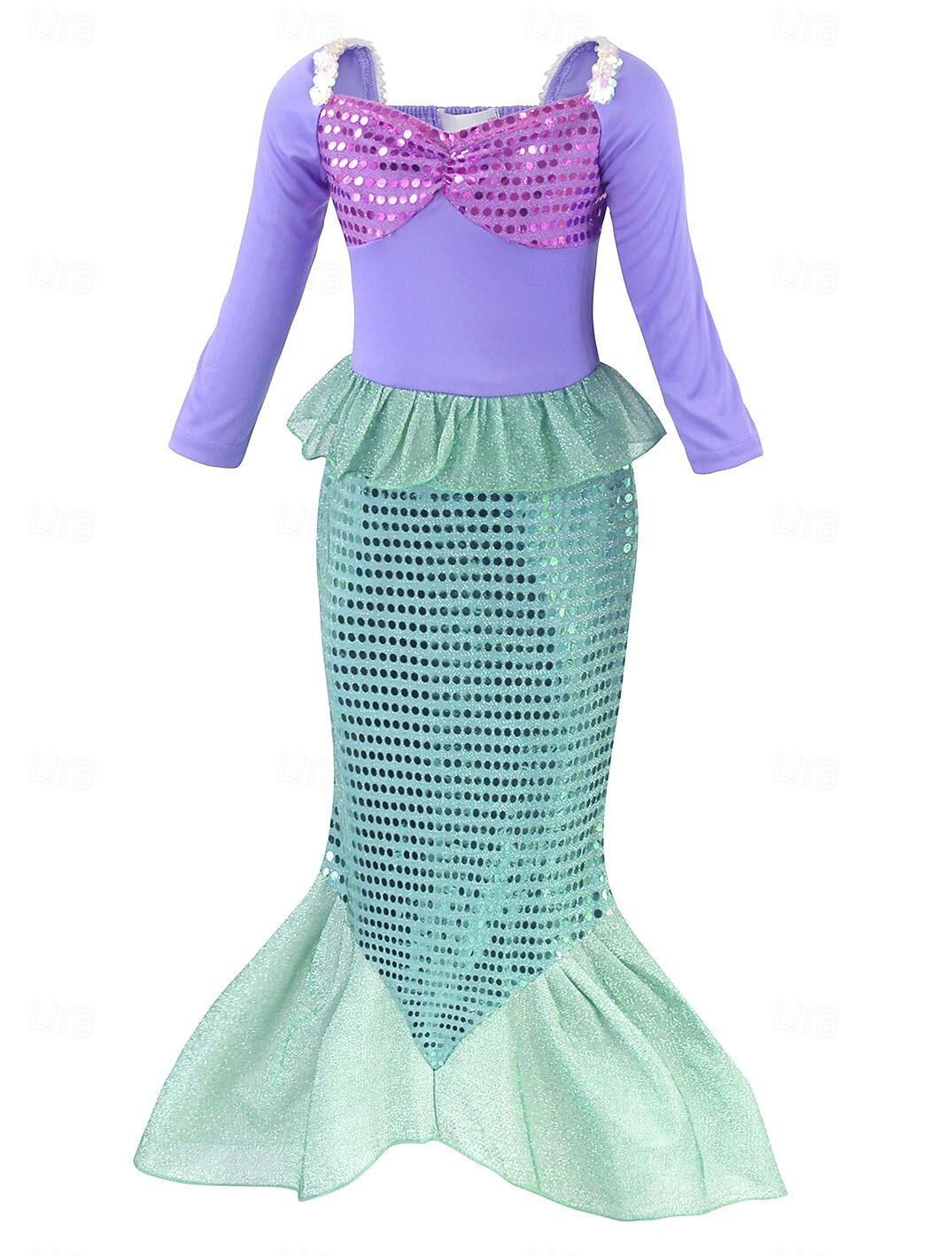 Sirena Principessa Vestito Costume per festa a tema Film Cosplay for Ragazze Bambini Halloween Carnevale Mascherata Vacanza Feste Ferie del 2026 a $25.99 –P5