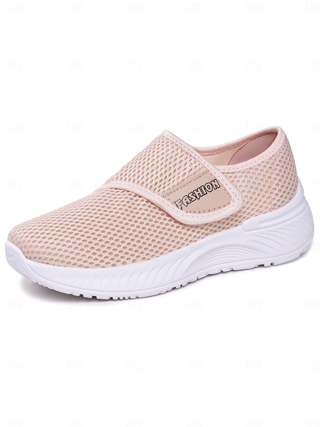 Zapatos blancos sin cordones de malla transpirable para mujer: zapatos casuales ligeros para caminar para uso diario, viajes, jardinería y actividades de ocio. 2026 - $18.99 –P1