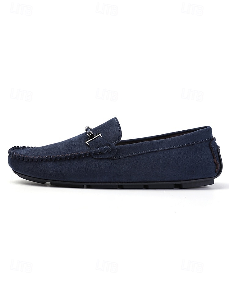 Men's Faux Leather Brown Slip-On Loafers, Trendy and Comfortable, Great for Resort Evenings and Night Out 2026 - $42.99 –P10