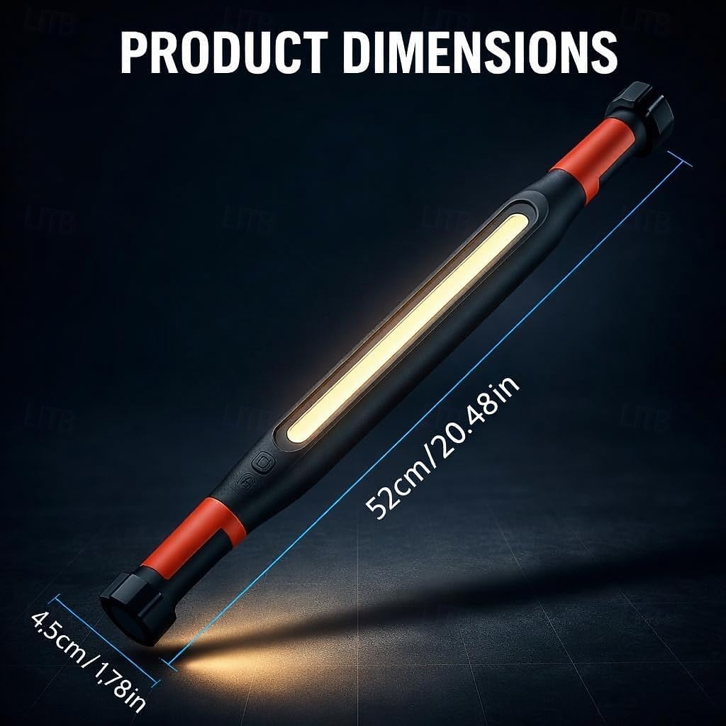 Barra de luz de trabajo LED magnética recargable, luz de mecánico debajo del capó para reparación de automóviles, garajes y talleres. &Detallando, luz de emergencia inalámbrica portátil con imán 2026 - $23.99 –P5