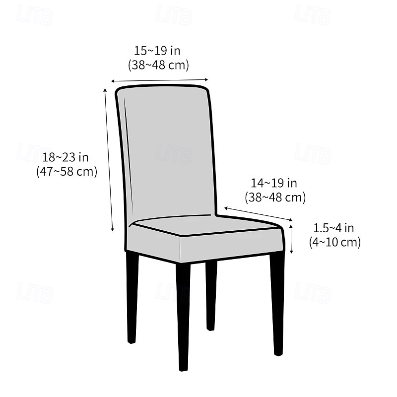Husă elastică pentru scaun de sufragerie, husă elastică dintr-o singură bucată, pentru scaun de hotel și restaurant, husă de protecție pentru scaun și spătar 2026 - $13.49 –P3