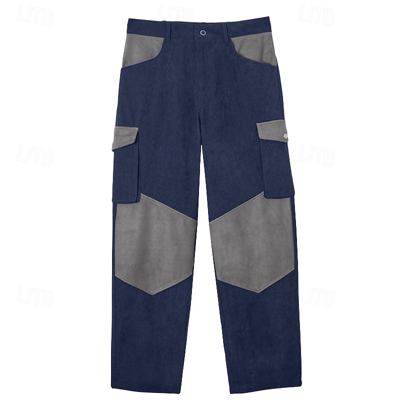 Per uomo Pantaloni Cargo Pantaloni Pantaloni in velluto a coste Pantaloni casual Tasca Elastico in vita Multi-tasche Semplice Comodità Morbido Lunghezza intera All'aperto Quotidiano Uscire Vacanza del 2026 a $31.99 –P3