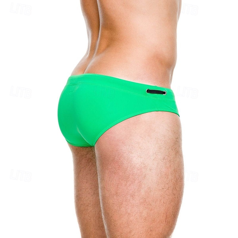 Per uomo Costume da bagno Costume da Bagno Slip mare Tinta unita Coulisse Asciugatura Rapida Elastico Traspirante Pantaloni Surf Sport Acquatici Nuoto Estate del 2026 a $13.99 –P11