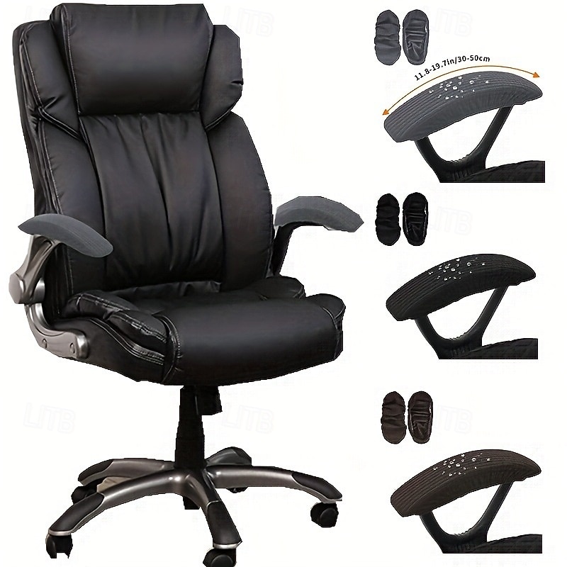 Water Resistant Waffle Office Chair Armrest Covers Stretch Elastic Armrest Protector Set for Computer Desk Chair 2026 - $13.49 –P6