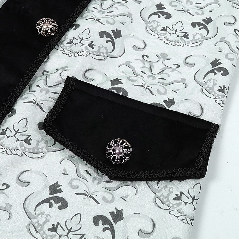 Rokoko Mittelalterlich Renaissance Mantel Ausgefallene Kostüme Halskrause langarm Edelmann Königliche Kleidung Kostüm Herren Fantasie Halloween Karneval Leistung LARP Renaissance-Messe Erwachsene 2026 - $60.99 –P17