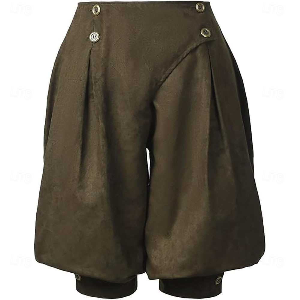 Mittelalterlich Renaissance Steampunk Piratenhose Pirat Kostüm Damen Vikinger Seeräuber Fantasie Leistung LARP Renaissance-Messe Erwachsene Hose Frühling 2026 - $42.99 –P15