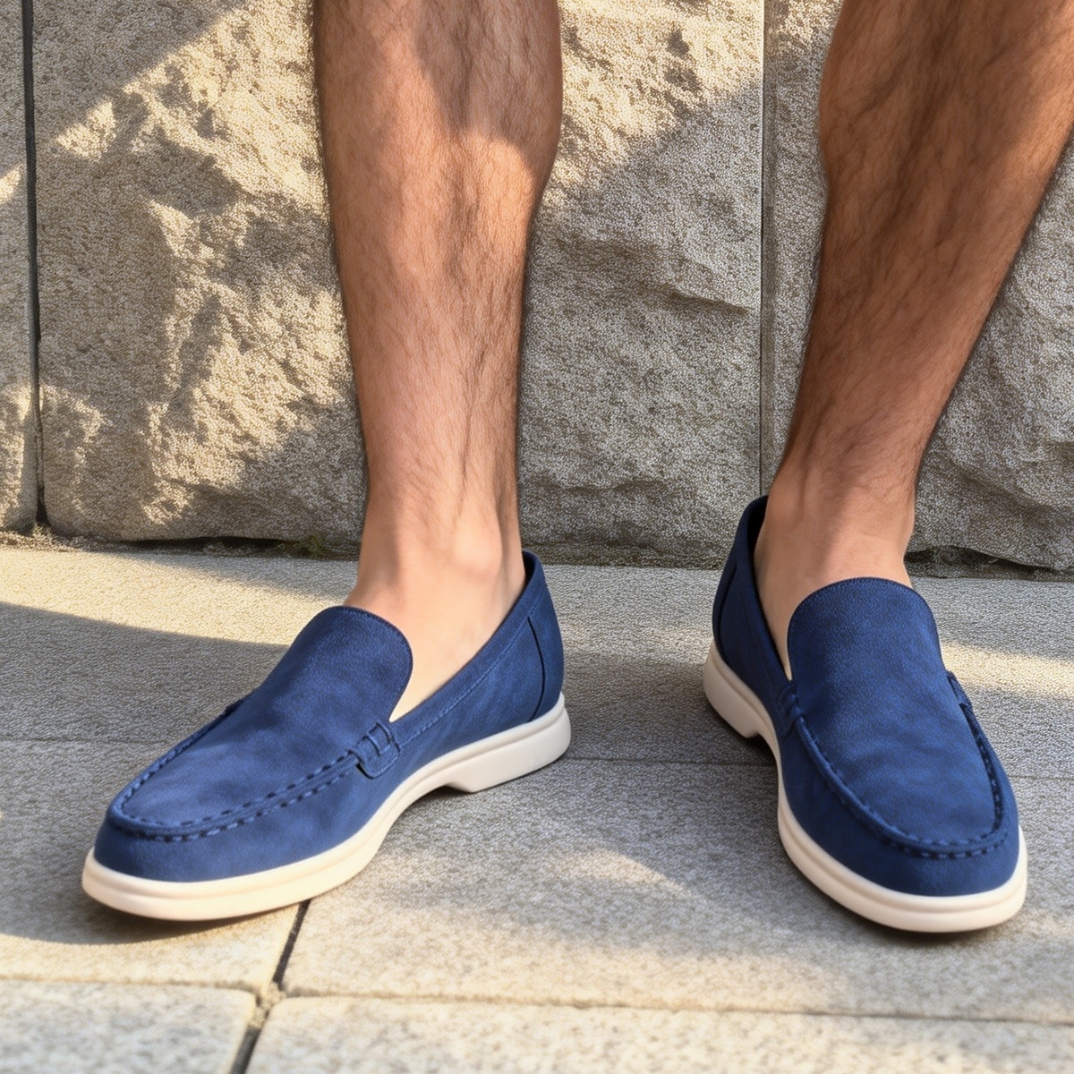 scarpe casual slip-on da uomo, tomaia in pelle scamosciata comoda, facili da indossare, perfette per la spiaggia, il resort e lo stile delle vacanze del 2026 a $42.99 –P11