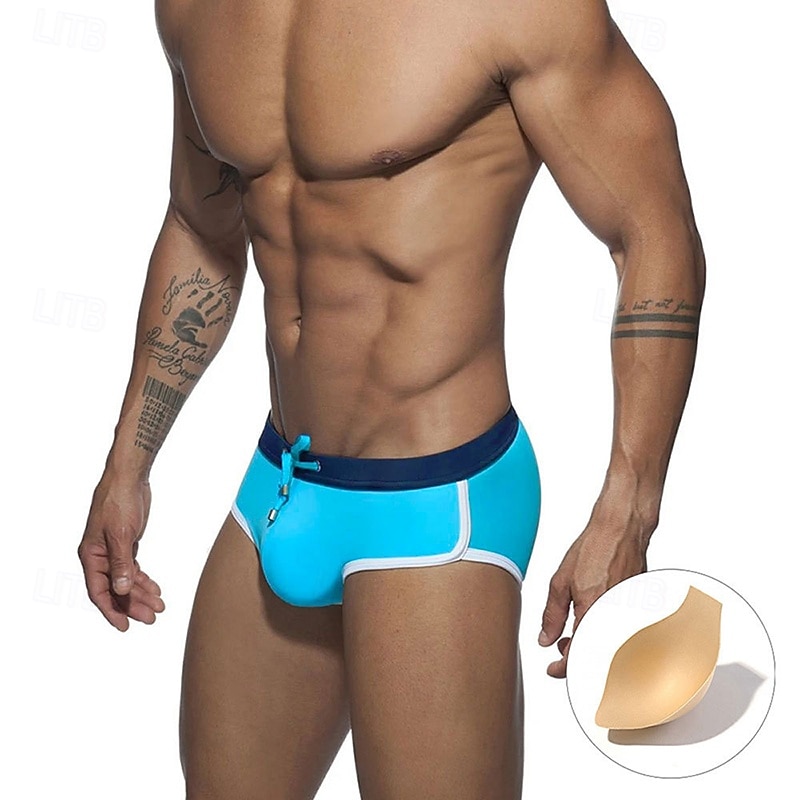 Per uomo Costume da bagno Costume da Bagno Slip mare Tinta unita Coulisse Asciugatura Rapida Elastico Traspirante Pantaloni Surf Sport Acquatici Nuoto Estate del 2026 a $15.49 –P1