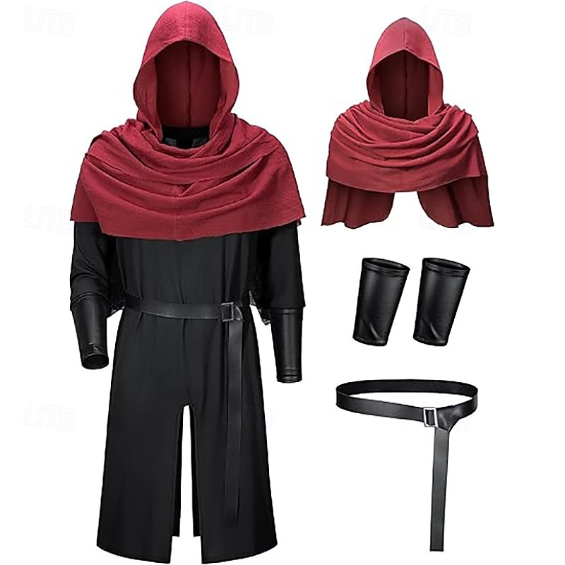 Mittelalterlich Renaissance Ausgefallene Kostüme Armschützer Tunika Krieger Wikinger Kostüm Herren Halloween Karneval Leistung LARP Renaissance-Messe Erwachsene Kostüm 2026 - $54.99 –P1
