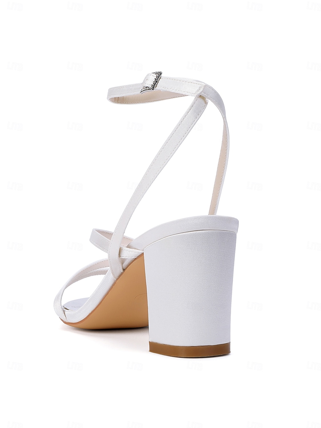 Sandalias de boda planas con tiras en color marfil para mujer, zapatos de novia minimalistas con tiras en el tobillo, elegantes zapatos de boda urbanos para novias. 2026 - $64.99 –P7
