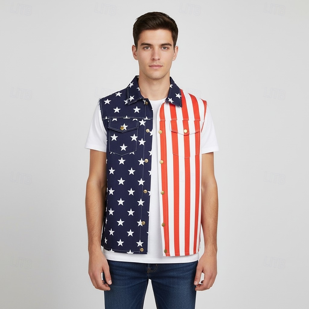250 aniversario EE.UU. Chaleco Patriótico Adulto Hombre Día de la Independencia 4 de julio Fiesta Desfile Disfrazarse 2026 - $37.99 –P9