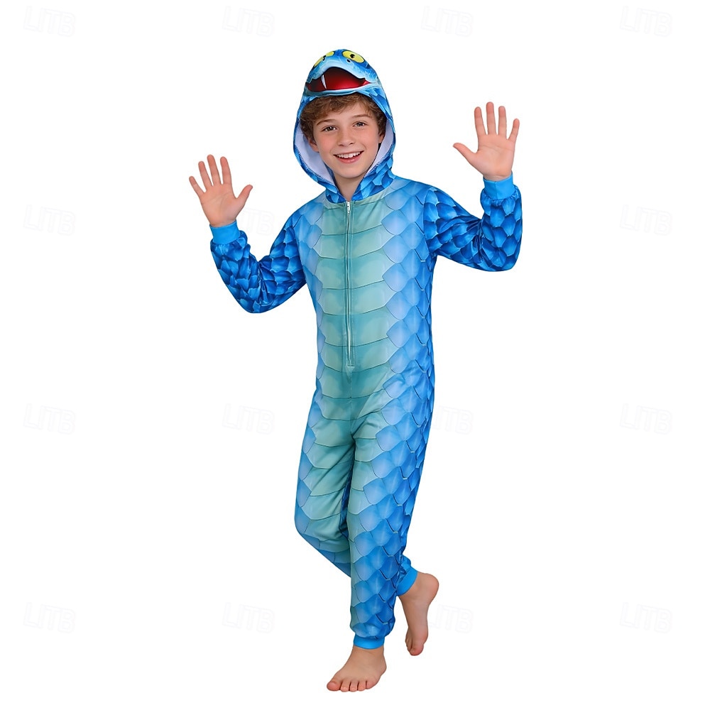 Fiaba Detective degli animali Fantasia animale Serpente Pigiami Pigiama Costume per festa a tema Cosplay for Ragazzi Bambini Adulti Carnevale Festa / Sera del 2026 a $37.99 –P3