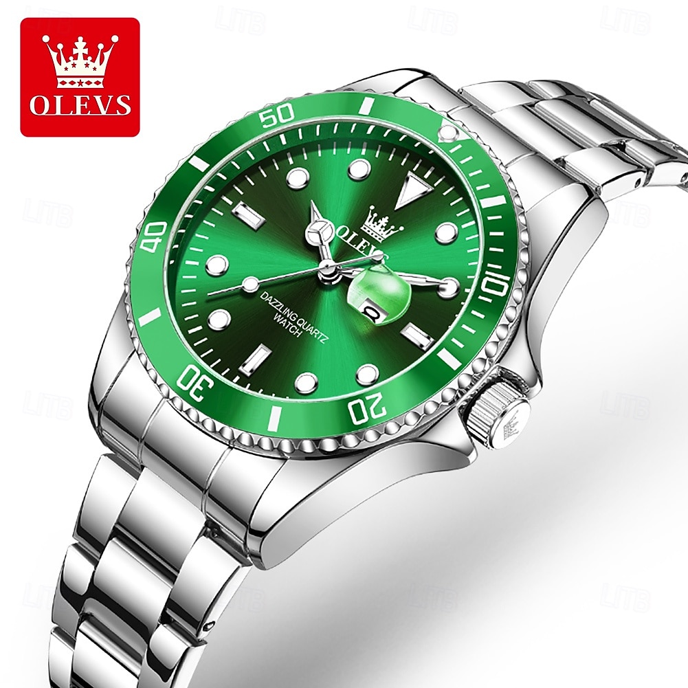 Mother's Day Gift OLEVS Women Quartz Watch Creative Minimalist Luxury Casual Calendar Date Waterproof Decoration Stainless Steel Strap Watch 2026 - $37.99 –P3