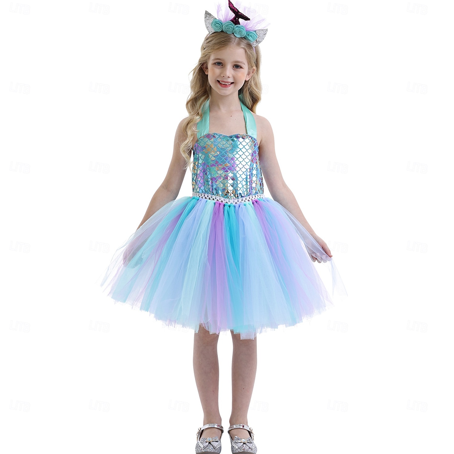 Syrena Księżniczka Sukienka Tutu Kostium na imprezę tematyczną Film Cosplay for Dla dziewczynek Dla dzieci Karnawał Bal maskowy Urlop Impreza Święto 2026 - $32.99 –P4