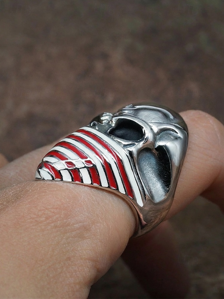 Η 250η Επέτειος των Ηνωμένων Πολιτειών Ανδρικό Δαχτυλίδι από Ανοξείδωτο Χάλυβα με Σχέδιο Αμερικανικής Σημαίας Πολύχρωμο Ιδανικό για την Ημέρα της Ανεξαρτησίας Καθημερινή Χαλαρή Φορεσιά 2026 - $14.99 –P3