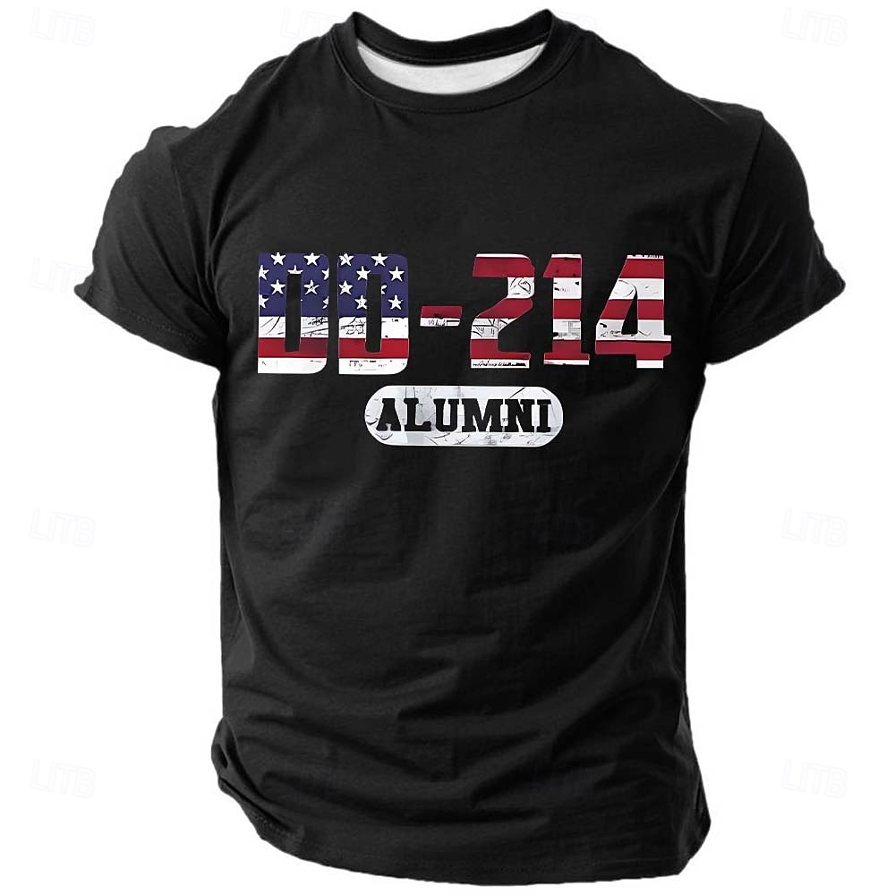 4 juillet 2026 250e Jour du Souvenir T-shirt à manches courtes col rond vétéran patriote pour hommes de 2026 ? $21.99 –P1