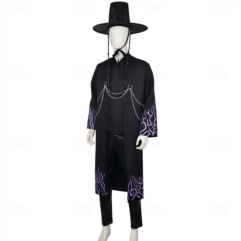 Zainspirowany koreańskim idolem Gwiazda popu Kostium Hanbok Fantazyjne przebranie Koreański tradycyjny Wirtualny idol for Męskie Dla chłopców Dla dzieci Dla dorosłych Halloween Karnawał Spektakl 2026 - $66.99 –P12
