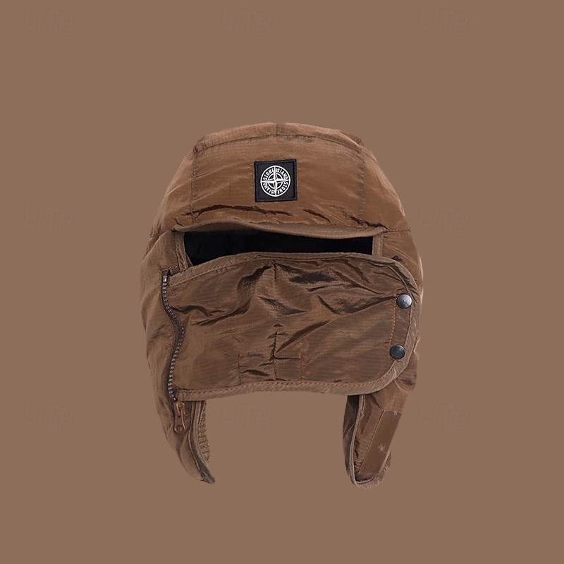 Per uomo Da aviatore Nero Verde fibra di poliestere Regolabile Caldo Sport e Outdoor All'aperto Abbigliamento casual alla moda Ciclismo Tinta unica Calore Termico Antivento del 2026 a $18.49 –P12