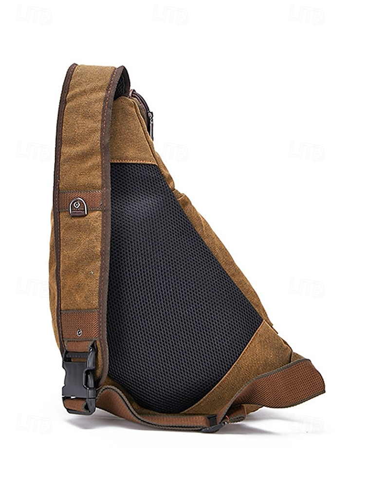 Borsa a tracolla da uomo in tela, zaino casual a tracolla di grande capacità, zaino sportivo vintage da esterno per viaggi quotidiani, escursionismo, ciclismo, palestra, lavoro e uso quotidiano casual del 2026 a $32.99 –P5