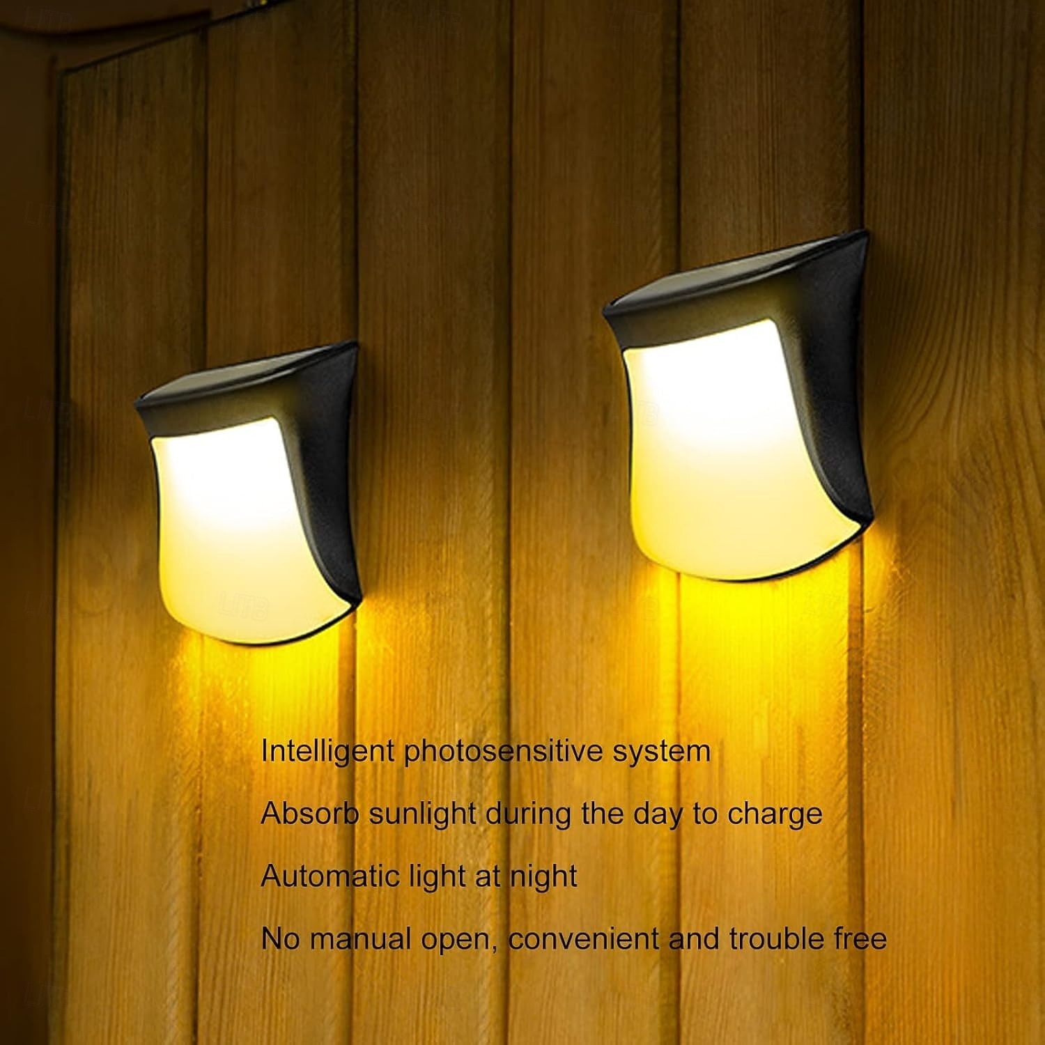 Solar Wall Light Outdoor, IP65 Solar Powered Deck Lights Waterproof, LED Solar Sconce Lights Outdoor,for Steps Stairs Fences Wall Walkway Garden 2026 - $32.99 –P10