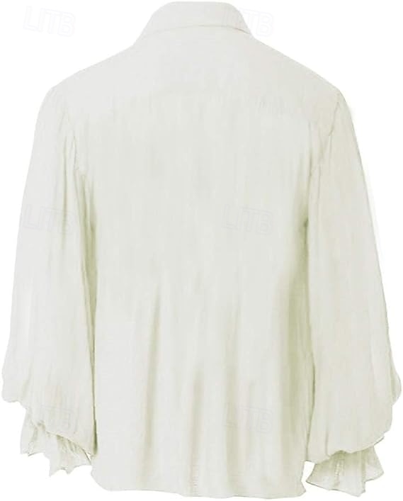 ימי הביניים רנסנס סטימפונק חולצה פיראט אביר ויקינג תחפושות בגדי ריקוד גברים פיראט האלווין (ליל כל הקדושים) קרנבל הצגה מסיבה\אירוע ערב LARP מבוגרים חולצה 2026 - $27.99 –P2