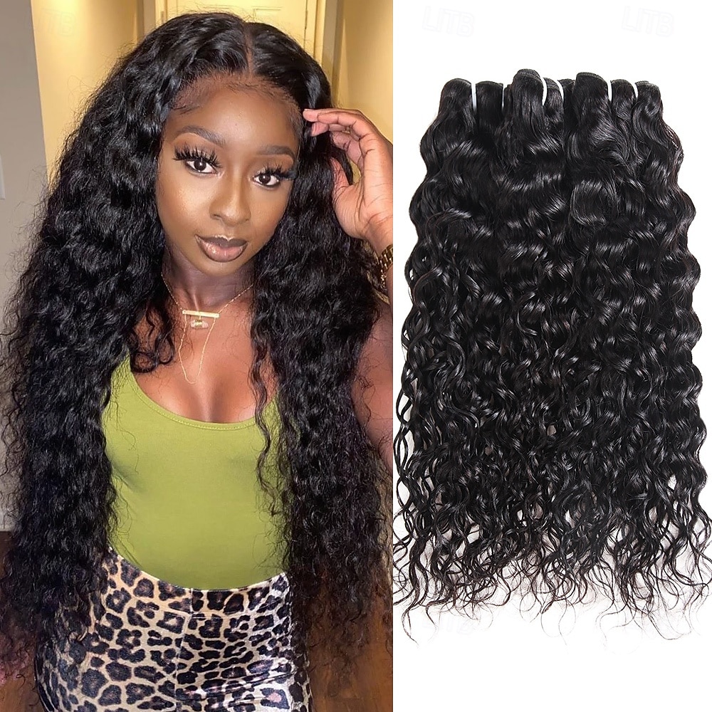 Cabelo humano brasileiro, 3 pacotes, ondulado, extensões de cabelo humano, 30-76 cm (12-30 polegadas), 300g de 2026 por $199.99 –P1