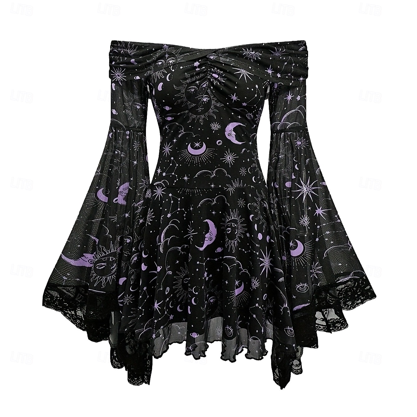 Medievale Steampunk Vestito Costume di fantasia Lunghe Strega Vampiro Costume Per donna Fantasia Halloween Carnevale Performance LARP Fiera Rinascimentale Adulti Vestito del 2026 a $41.99 –P10