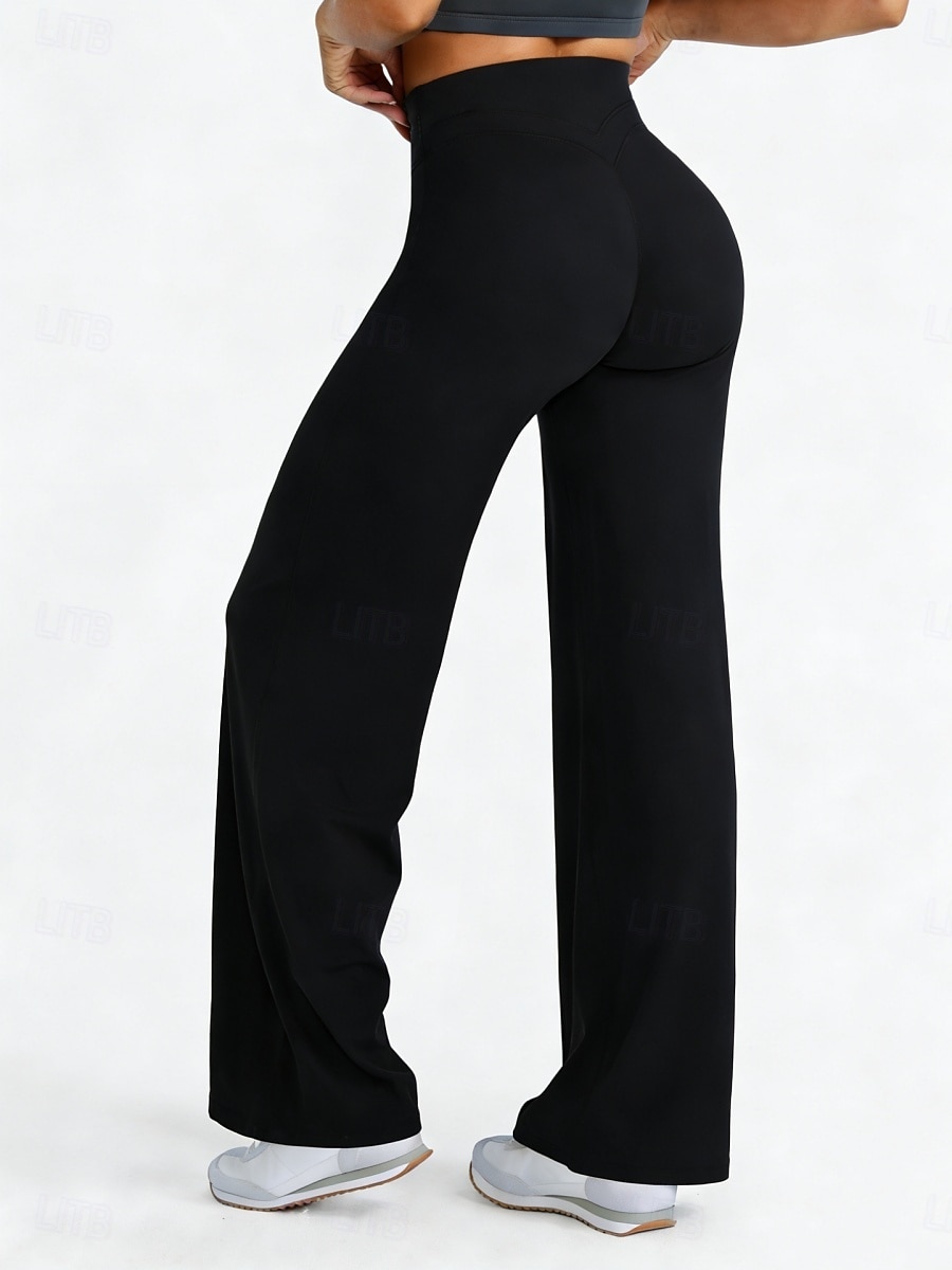 Damen Hose Freizeithose Gerade Mode Streetwear Basic Volle Länge Hohe Taille Einfach Elastischer Bund Bequem Atmungsaktiv Dehnbar Täglich Fitnessstudio Yoga Schwarz Rosa Burgunderrot Marineblau 2026 - $20.99 –P2