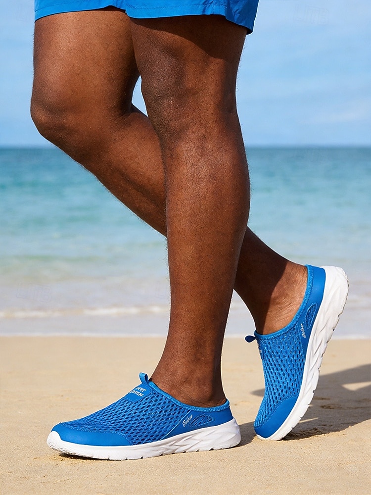 Blaue Herren-Wasserschuhe, leicht und atmungsaktiv für Strandurlaubsaktivitäten 2026 - $26.99 –P4