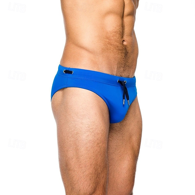 Per uomo Costume da bagno Costume da Bagno Slip mare Tinta unita Coulisse Asciugatura Rapida Elastico Traspirante Pantaloni Surf Sport Acquatici Nuoto Estate del 2026 a $13.99 –P13