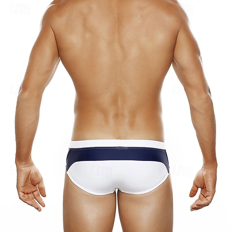 Муж. Купальные шорты Обтягивающие длинные шорты Плавки Блокировка цвета Кулиска Быстровысыхающий Стреч Дышащий Нижняя часть Серфинг Водные виды спорта Плавание Лето 2026 - $13.99 –P9