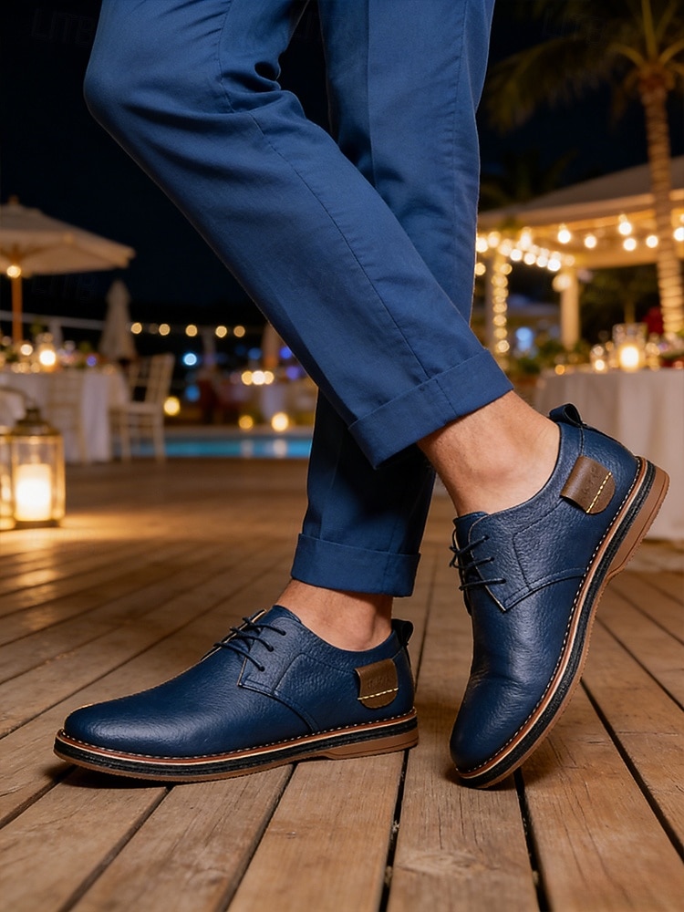 Κομψά ανδρικά oxfords, κομψά και άνετα, ιδανικά για βραδιές σε θέρετρα και ειδικές περιστάσεις 2026 - $46.99 –P5