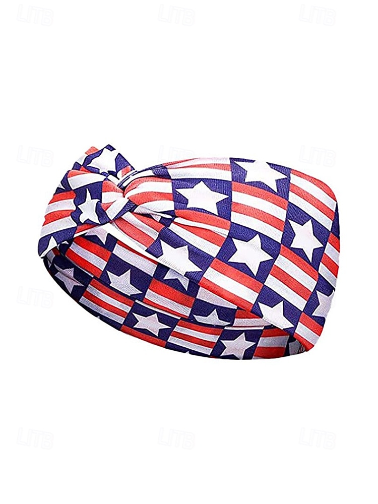 Stati Uniti 250° Anniversario Fascia per Capelli in Poliestere Patriottica da Donna Wrap per Capelli in Elastico Estensibile con Molti Stili di Bandiera USA Leggera e Confortevole Festiva per il del 2026 a $7.99 –P7
