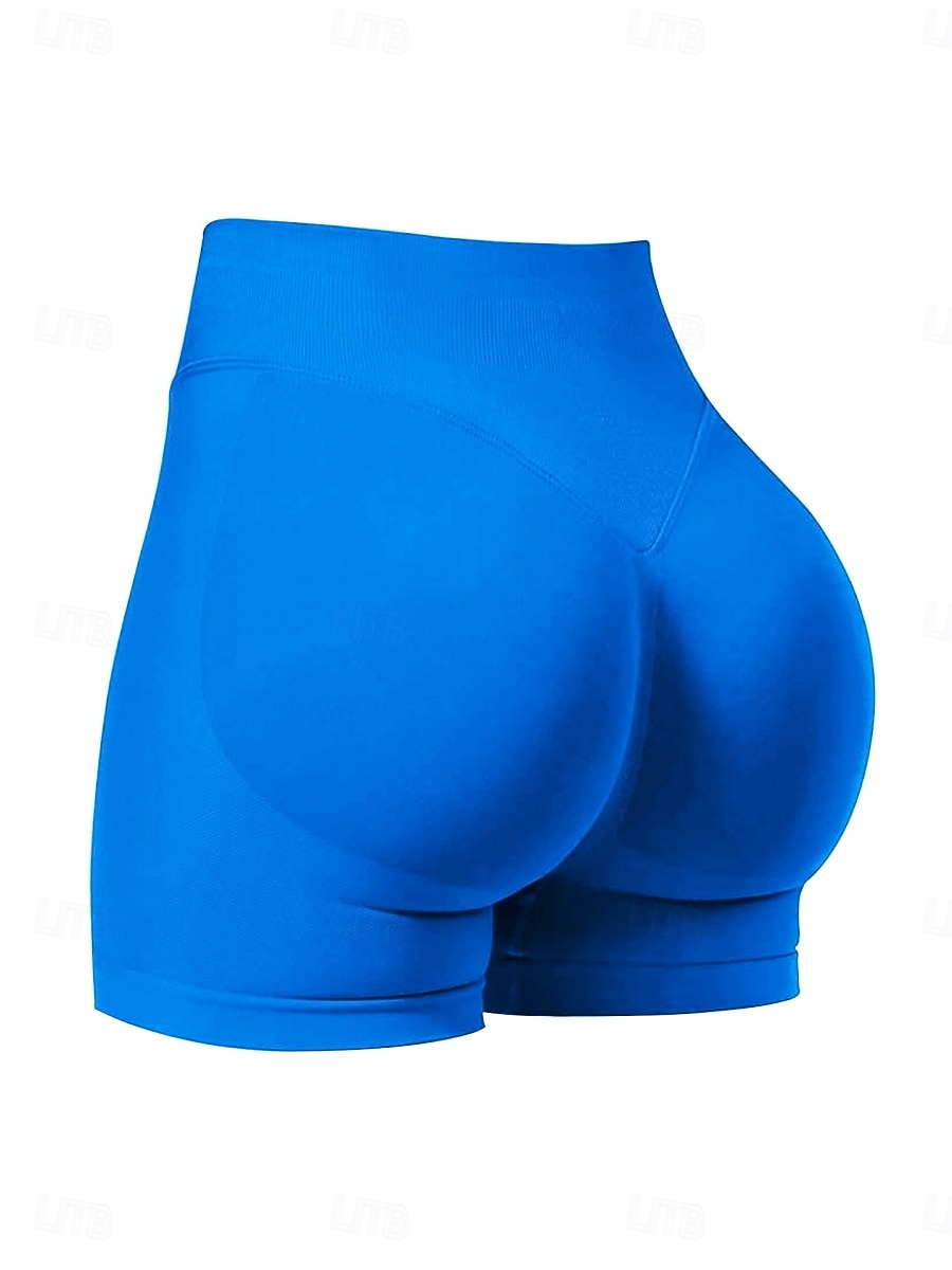 Mujer Pantalón corto Pantalones cortos de verano Moda Ropa de calle Básico Corto Alta cintura Plano Cintura elástica Transpirabilidad Cómodo Microelástico Diario Gimnasia Carrera Gris oscuro Burdeos 2026 - $16.99 –P1