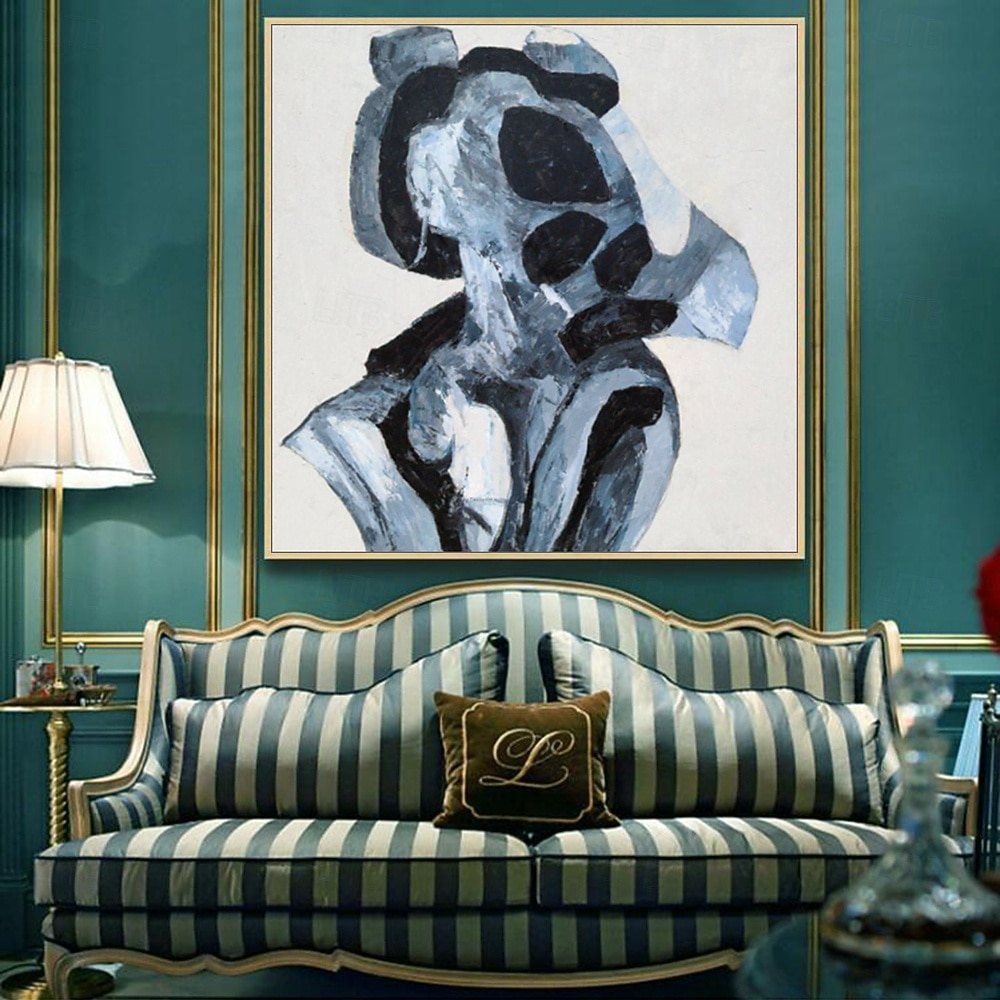 Mintura Hand Painted Abstract Oil Paintings on Canvas Modern Wall Art ...