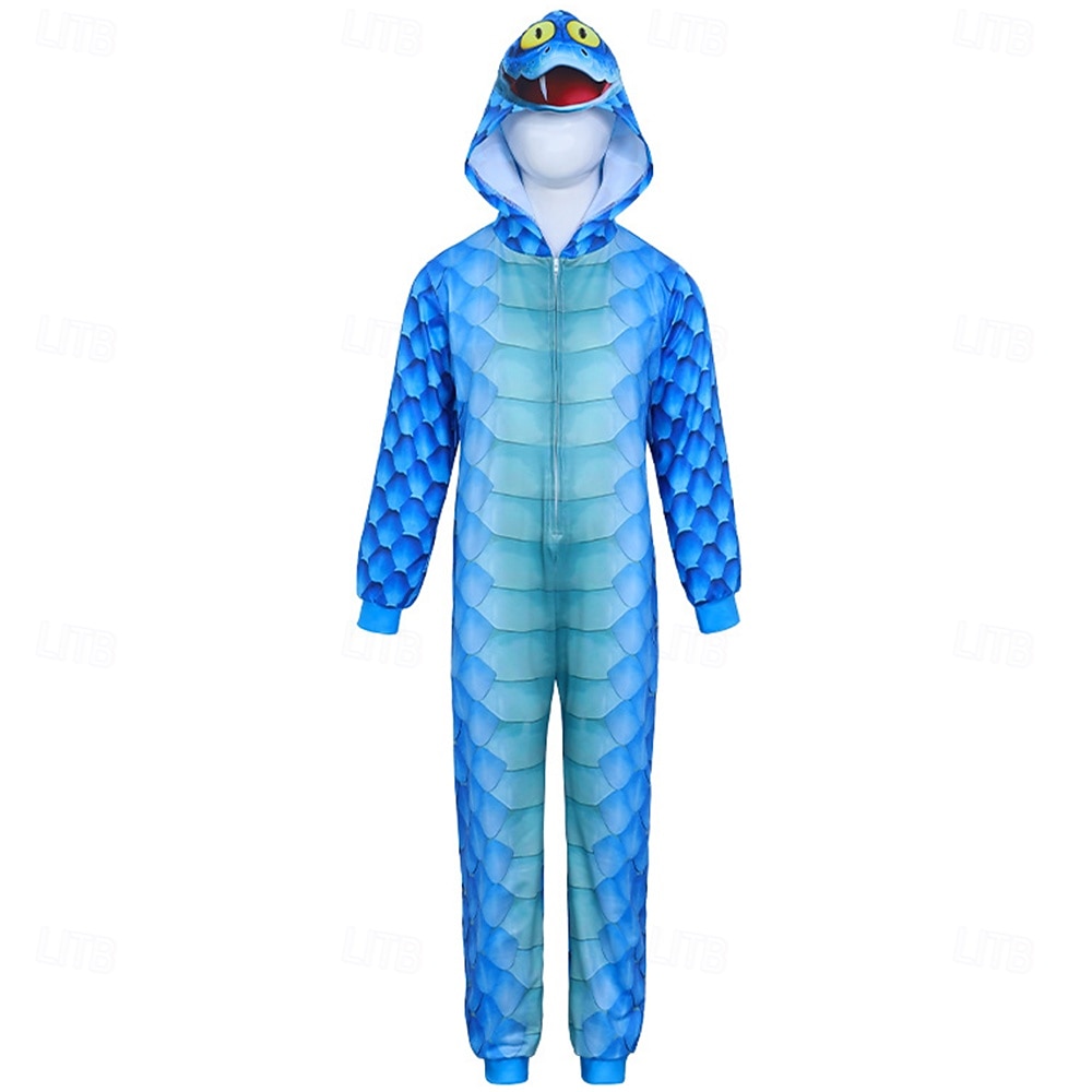 Fiaba Detective degli animali Fantasia animale Serpente Pigiami Pigiama Costume per festa a tema Cosplay for Ragazzi Bambini Adulti Carnevale Festa / Sera del 2026 a $37.99 –P7