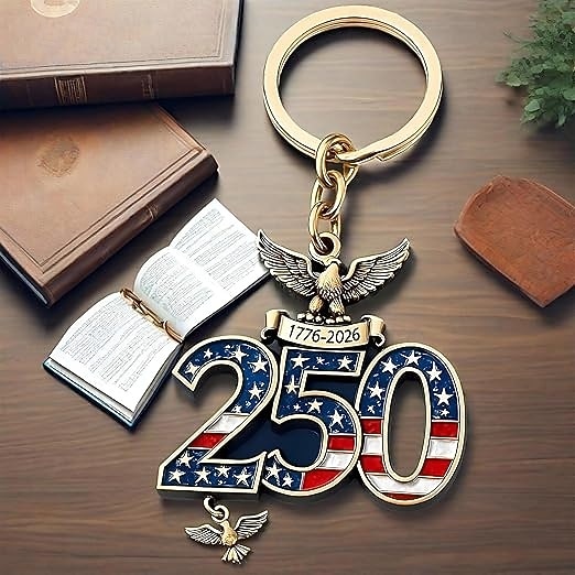 Portachiavi da 10 pezzi per il 250° anniversario degli Stati Uniti, portachiavi con bandiera americana del corpo dei Marines 1776-2026, regali per veterani per cittadini statunitensi, decorazioni del 2026 a $16.99 –P9