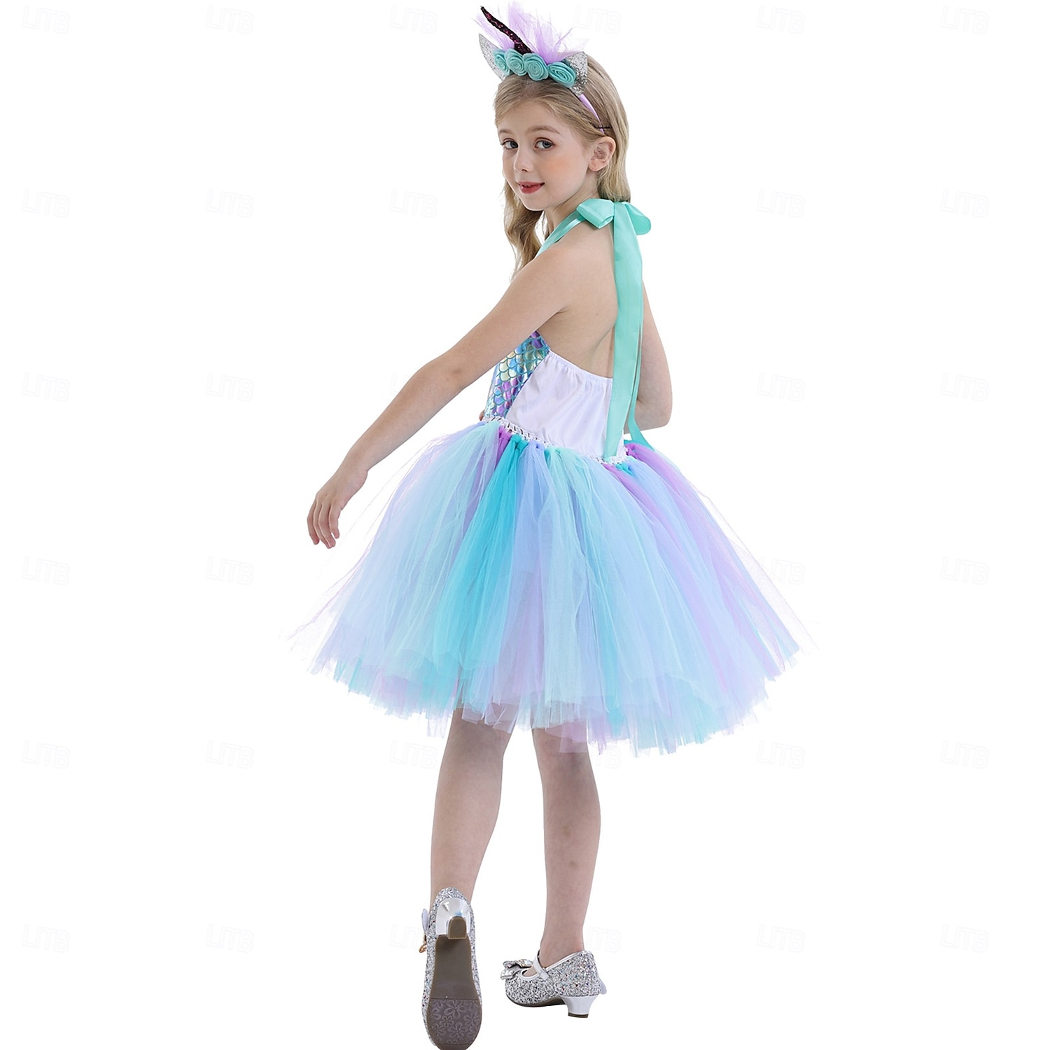Syrena Księżniczka Sukienka Tutu Kostium na imprezę tematyczną Film Cosplay for Dla dziewczynek Dla dzieci Karnawał Bal maskowy Urlop Impreza Święto 2026 - $32.99 –P2