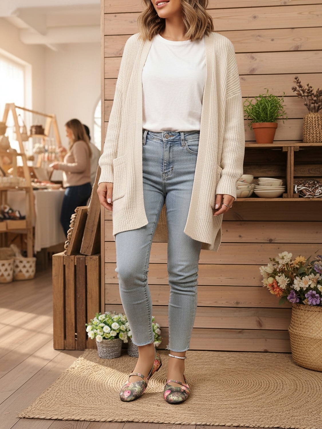 Dames Mary Jane ballerina's met bloemenprint - casual stijl met bandje, comfortabele alledaagse schoenen voor dames, ideaal voor reizen, theekransjes en informele uitjes. &dagelijkse kleding 2026 - $24.99 –P6
